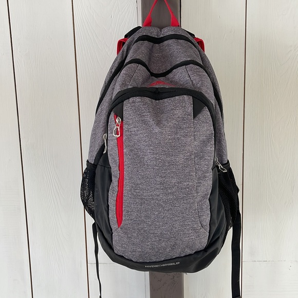 Adidas Backpack in Grey, Black & Red